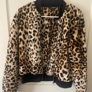 Express Leopard Print Jacket
